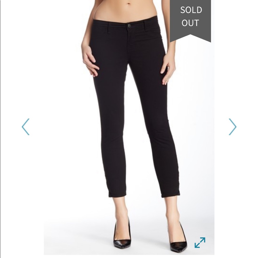 J Brand Mid Rise Crop Zip Size 26